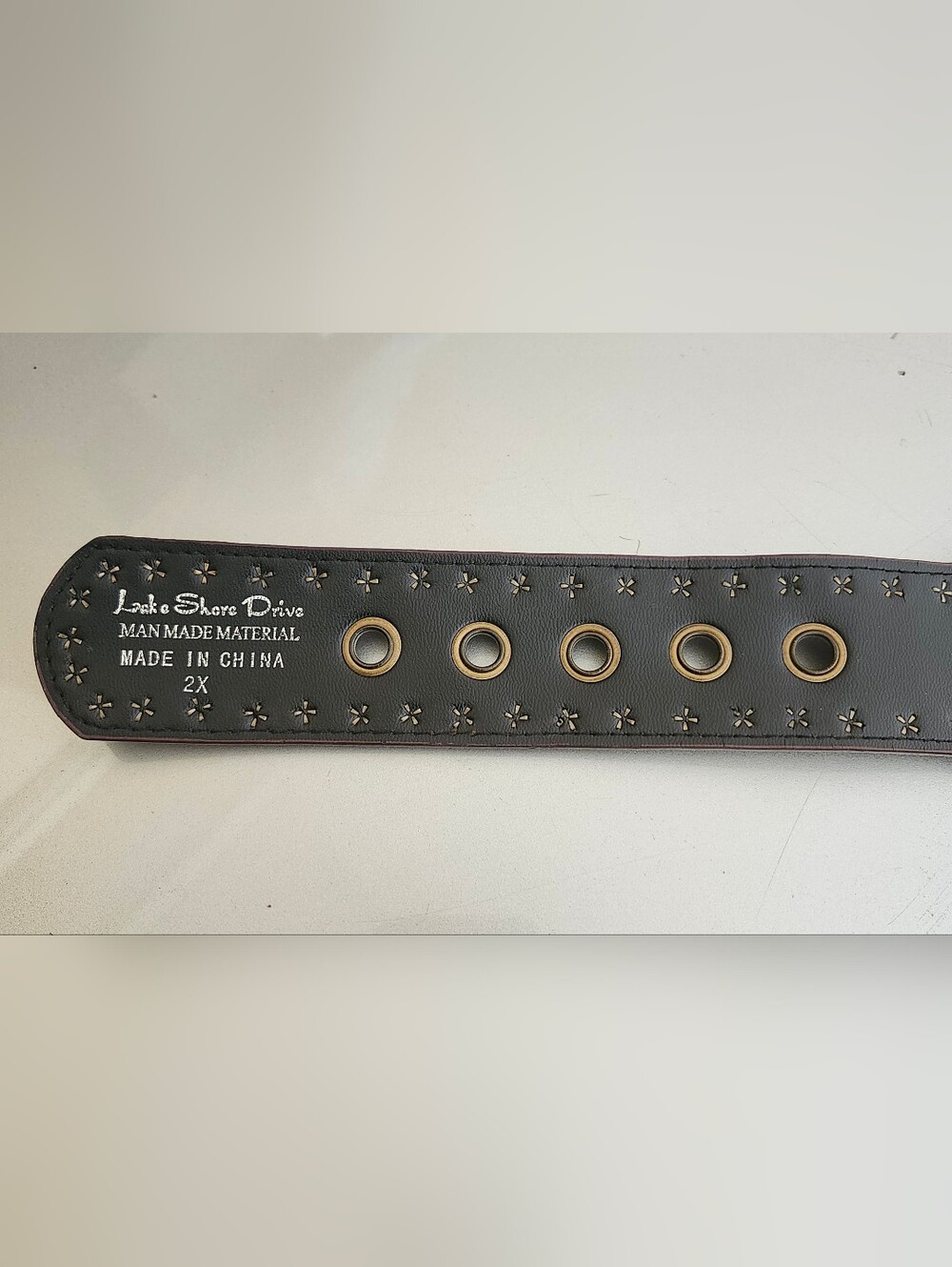 Lake Shore Drive Braided Studded Brown Belt - Picture 4 of 4